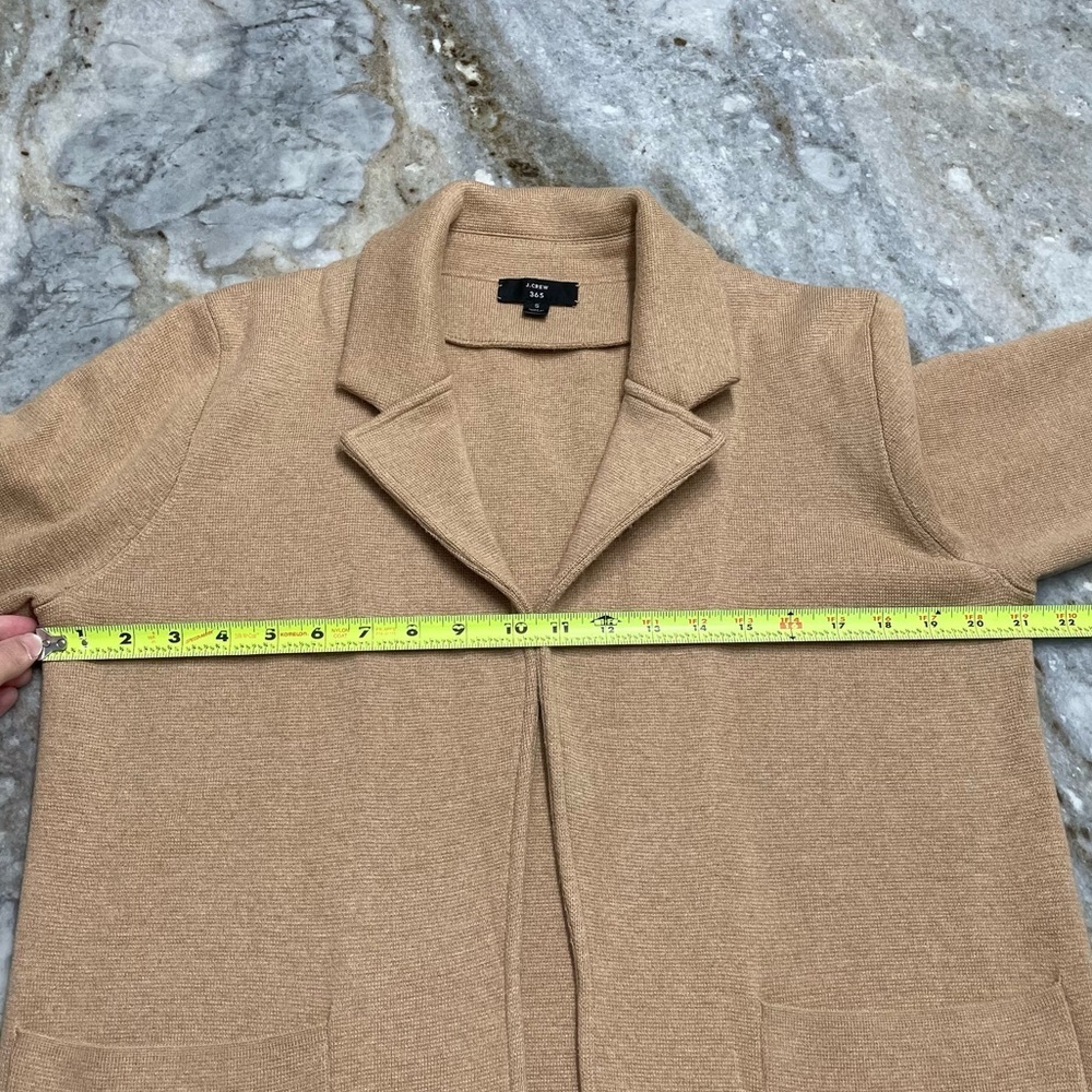 J.Crew 365 Women Sophie Open Front Sweater Blazer Cardigan Wool Blend Small - Picture 7 of 14